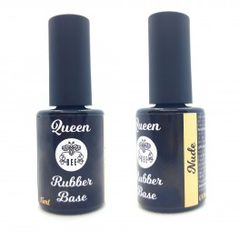Queen Bee Rubber Base Nude- rusva maskuojanti kaučiukinė pedikiūro bazė nagams