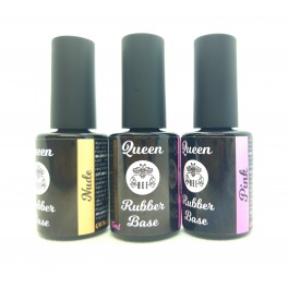 Queen Bee Rubber Base Nude & Pink pedikiūro bazės