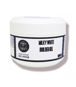 Milky White Builder Gel 30ml- pieno baltumo gelis nagams