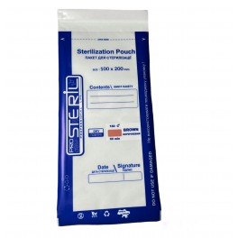 STERIL PRO 100x200 vienkartiniai sterilizavimo vokai SKAIDRŪS (MADE IN UKRAINE) 100vnt