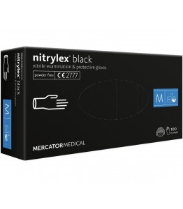Juodos nitrilinės pirštinės NITRYLEX M dydis - 100vnt