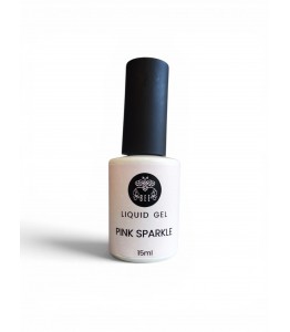 LIQUID GEL „PINK SPARKLE“ , 15ml.